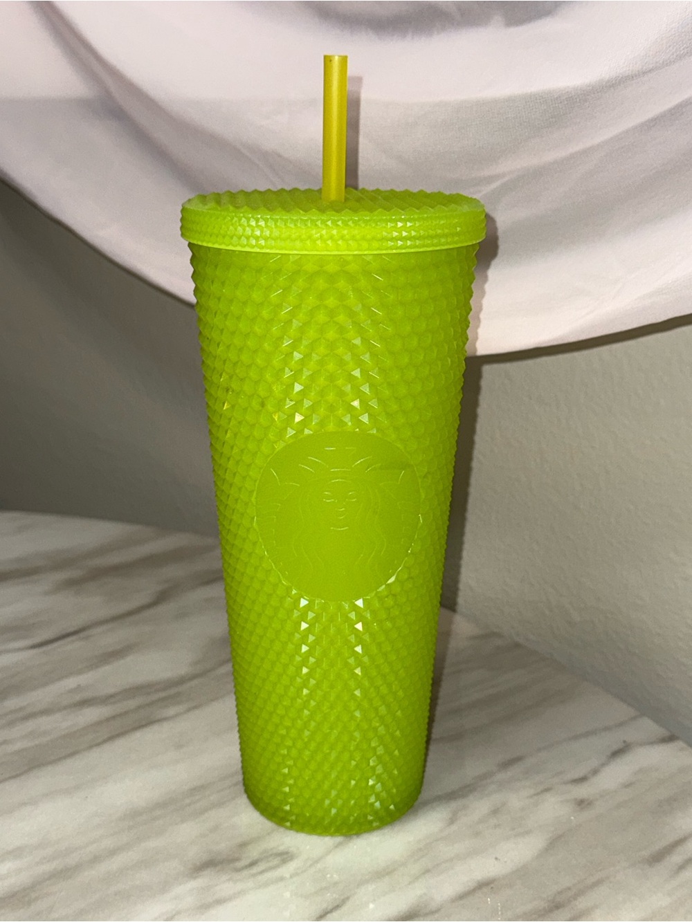 Starbucks 2022 Glow In The Dark Lemongrass Bling 24oz. Tumbler